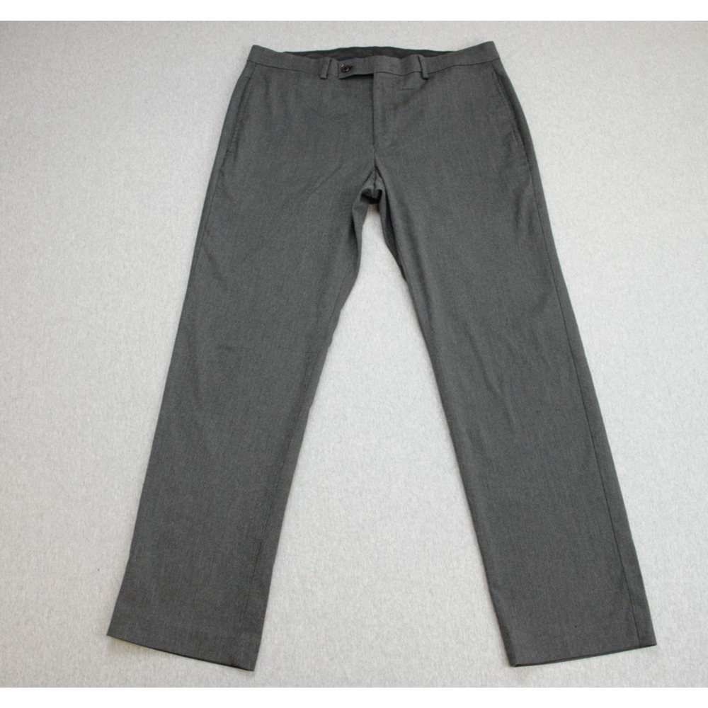 Lauren‎ Ralph Lauren Pants Mens 34 x 30 Gray Stretch Flat Front Straight Dress